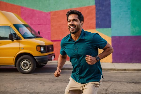 Man-Running-Past-Colorful-Wall